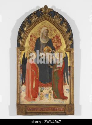 FRA Angelico Madonna et enfant avec deux anges Banque D'Images