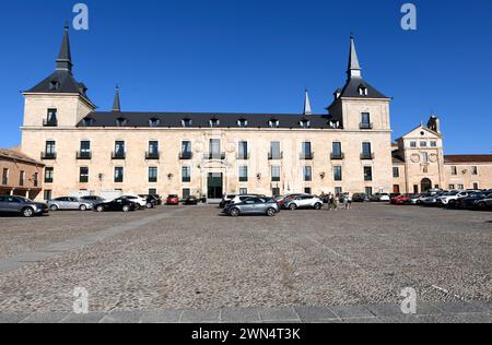 Palacio Ducal, style herrérien 17ème siècle. Lerma, Burgos, Castilla y Leon, Espagne. Banque D'Images