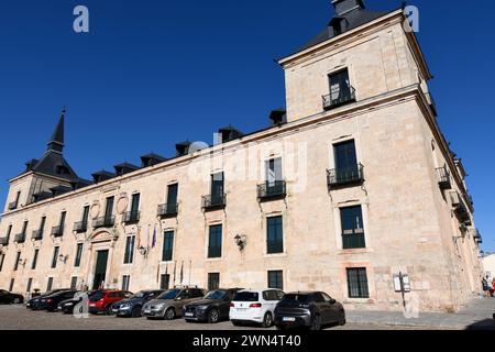 Palacio Ducal, style herrérien 17ème siècle. Lerma, Burgos, Castilla y Leon, Espagne. Banque D'Images