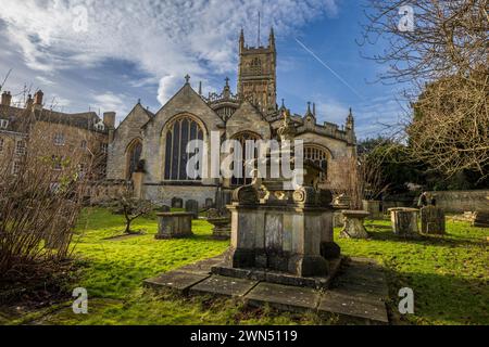 L'église paroissiale de St John Baptist, Cirencester, Gloucestershire, Angleterre Banque D'Images