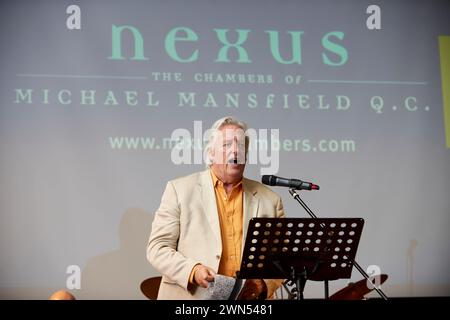 Michael Mansfield QC 50e anniversaire de son admission au barreau, Nexus Chambers 23/11/17 Banque D'Images