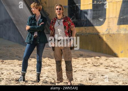 Godzilla x Kong The New Empire Rebecca Hall & Dan Stevens Banque D'Images