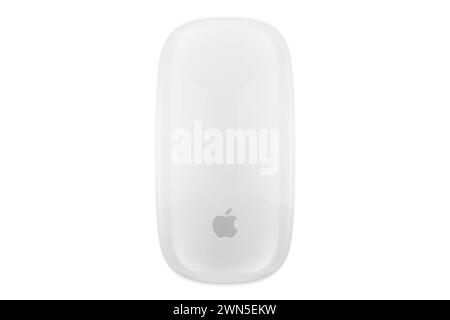 Apple Magic Mouse - surface Multi-Touch blanche : Phillip Roberts Banque D'Images