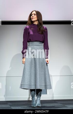 La reine Marie danoise assiste à la Journée de la rareté 2024 à Industriens Hus à Copenhague, le jeudi 29 février 2024. La Journée de la rareté est une journée internationale de sensibilisation aux maladies rares et aux handicaps. Au Danemark, il est célébré avec un grand événement tous les 4 ans. Banque D'Images