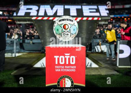 Rotterdam, pays-Bas. 29 février 2024. Rotterdam - match lors du match opposant Feyenoord contre FC Groningen au Stadion Feijenoord de Kuip le 29 février 2024 à Rotterdam, pays-Bas. Crédit : Box to Box Pictures/Alamy Live News Banque D'Images