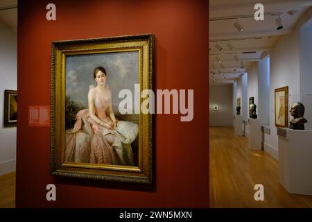 Portrait de Juliette Gordon Low dans la National Portrait Gallery.Washington DC.USA Banque D'Images