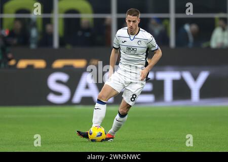 Milan, Italie. 28 février 2024. Mario Pasalic d'Atalanta lors du match de Serie A à Giuseppe Meazza, Milan. Le crédit photo devrait se lire : Jonathan Moscrop/Sportimage crédit : Sportimage Ltd/Alamy Live News Banque D'Images