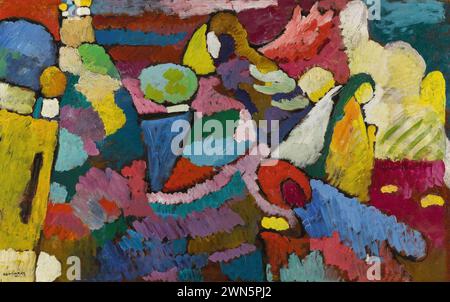 Kandinsky Wassily - improvisation auf Mahagoni (1910) Banque D'Images