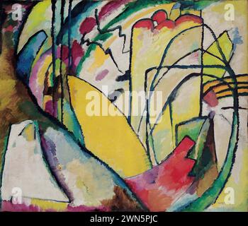 Kandinsky Wassily - improvisation (1910) Banque D'Images