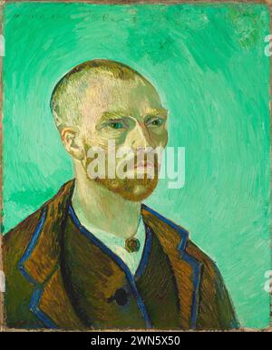 Portrait dédié à Paul Gauguin (1888) (olio su tela 50,3 x 61,5 cm)vg02 - Van Gogh Vincent - Self Banque D'Images