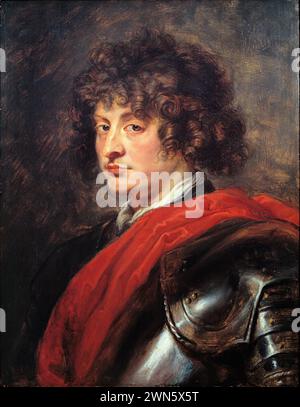 Portrait d'un jeune homme en armure (1620c.) (olio su tela 64,8 x 50,8 cm) - Rubens Pieter Paul - Timken Museum of Art Banque D'Images