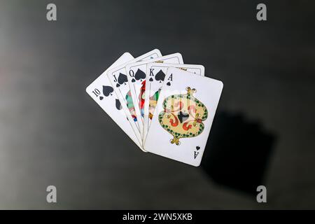 Jeu de cartes bridge poker jeu de poker blackjack Banque D'Images