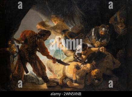 Rembrandt - L'aveuglement de Samson (1636) Banque D'Images