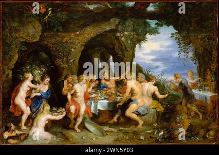 Rubens Pieter Paul - (con Jan Brueghel il vecchio) la fête de Acheloüs (olio su legno 108 x 163,8 cm) Banque D'Images