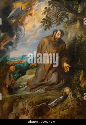 Rubens Pieter Paul - Saint François d'assise recevant les Stigmata (1633c.) Banque D'Images