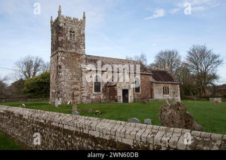 L'ancienne église paroissiale restaurée de St Mary's, Almer, Blandford Forum, près de Bere Regis, Dorchester, Dorset, Angleterre Banque D'Images