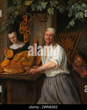 Steen Jan - le boulanger Arent Oostwaard et son épouse Catharina Keizerswaard (1658) Banque D'Images