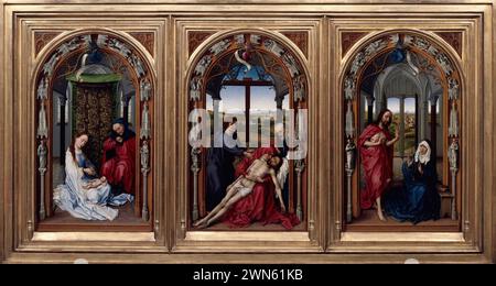 Van der Weyden Rogier - L'autel de notre-Dame (autel de Miraflores) Banque D'Images