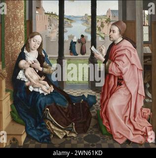 Van der Weyden Rogier - Saint Luc dessinant la Vierge (non datato) Banque D'Images