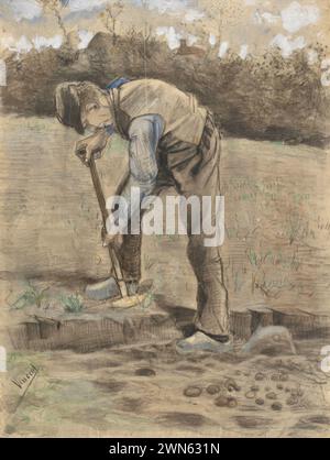 Van Gogh Vincent - Digger (1881) 02 Banque D'Images