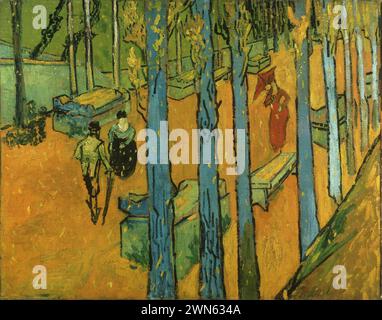 Van Gogh Vincent - Falling Leaves (les Alyscamps) Banque D'Images