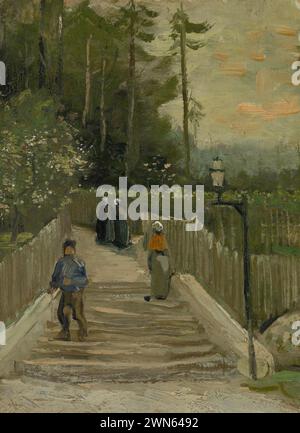 Van Gogh Vincent - sentier à Montmartre (1886) Banque D'Images
