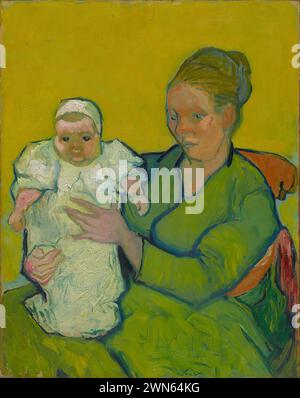 Van Gogh Vincent - Portrait de Madame Augustine Roulin et bébé Marcelle (1888) Banque D'Images