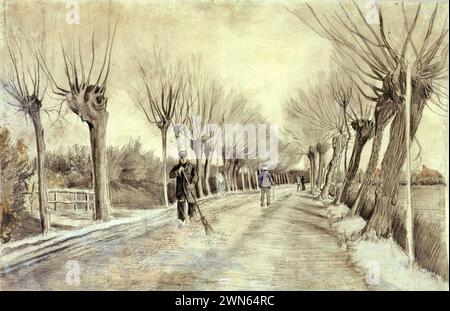 Van Gogh Vincent - route à Etten (1881) Banque D'Images