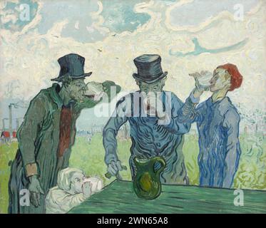 Van Gogh Vincent - les buveurs (1890) Banque D'Images