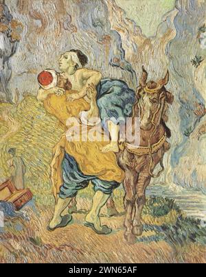 Van Gogh Vincent - le bon Samaritain (d'après Delacroix) Banque D'Images