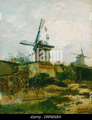 Van Gogh Vincent - Moulins à vent sur Montmartre (1886) Banque D'Images