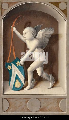 Van Orley Bernard - Putto aux armes de Jacques Coëne [revers] (1513c.) Banque D'Images