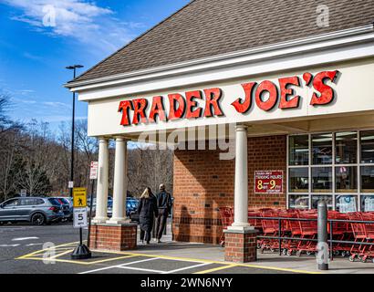 Épicerie Trader Joe, vue extérieure Banque D'Images