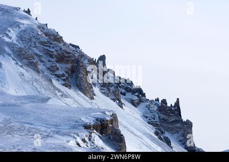 Région du cap Lisburne vents violents et courants marins croisés coin ouest du continent nord-américain à partir de l'extrémité sud ouest de l'alaska arctique de l'alaska Banque D'Images