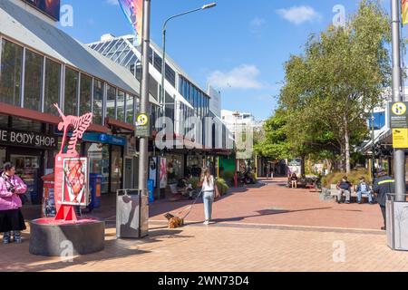 Rue piétonne Cuba Street, te Aro, Wellington, Nouvelle-Zélande Banque D'Images