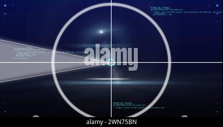 Image de la numérisation de l'oscilloscope sur le traitement des données Banque D'Images