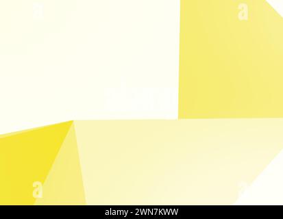 Fond jaune et blanc lumineux abstrait avec des formes géométriques. Arrière-plan plein format haute résolution avec espace de copie. Banque D'Images