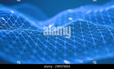 Concept abstrait de réseau abstrait de technologie Banque D'Images