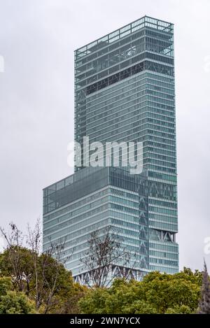 Abeno Harukas dans le quartier de Tennoji à Osaka, Japon le plus haut gratte-ciel d'Osaka a 300 mètres de haut le 18 février 2024 Banque D'Images