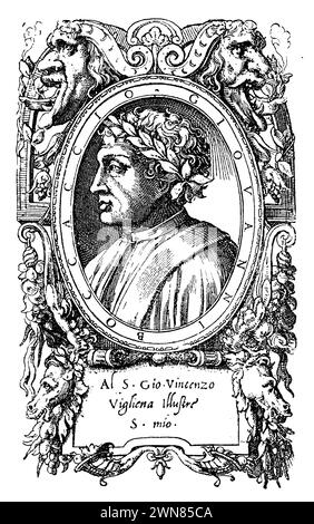 Giovanni Boccaccio (1313-1375), écrivain italien, , (livre d'histoire de la religion, 1923), Giovanni Boccaccio (1313-1375), Italienischer Schriftsteller, Giovanni Boccaccio (1313-1375), écrivain italien Banque D'Images