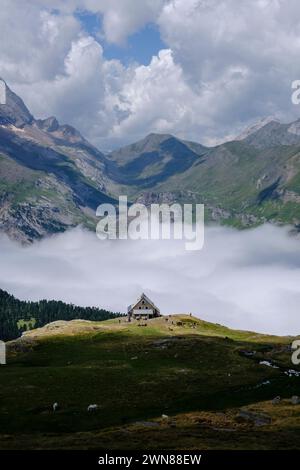 Refuge des Espuguettes, Parc National des Pyrénées, Hautes-Pyrénées, France Banque D'Images