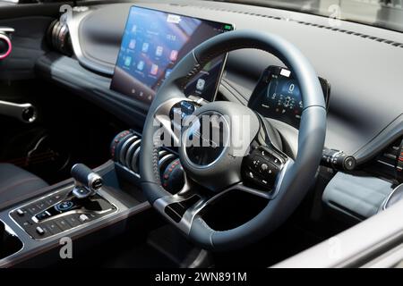 Salle d'exposition de voiture de BYD, Hong Kong, Chine. Banque D'Images