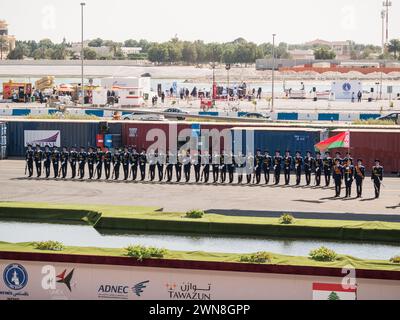 La garde d'honneur des forces armées biélorusses Banque D'Images