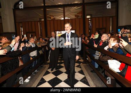 Madrid, Espagne. 01 mars 2024. Le roi d'Espagne Felipe VI assiste à l'acte 'Besapies du Christ de Medinaceli' le vendredi 01 mars 2024 crédit : CORDON PRESS/Alamy Live News Banque D'Images