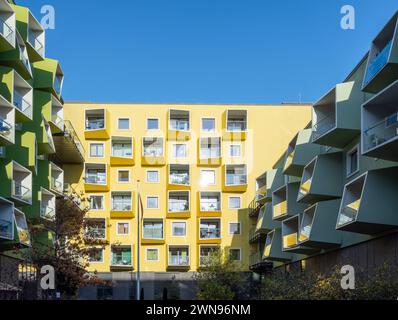 Copenhague, Danemark - Ørestad Plejecenter logement senior par JJW Arkitekter Banque D'Images