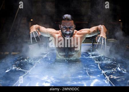 X-Men Origins Wolverine Hugh Jackman Banque D'Images