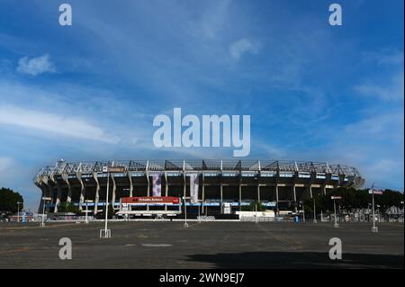 Estadio Azteca, stade Azteca, domicile du club de football Club America et lieu du match d'ouverture de la Coupe du monde de la FIFA 2026, Coyoacan, Mexique Banque D'Images