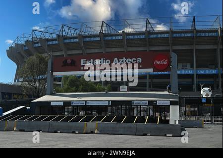 Estadio Azteca, stade Azteca, domicile du club de football Club America et lieu du match d'ouverture de la Coupe du monde de la FIFA 2026, Coyoacan, Mexique Banque D'Images