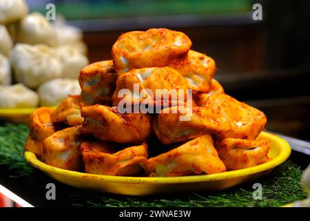 Indore Sarafa Bazaar, capitale indienne de la nourriture de minuit du Madhya Pradesh, Taste of India. Banque D'Images