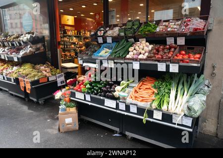 Marché ouvert de Street food à Paris, France Banque D'Images